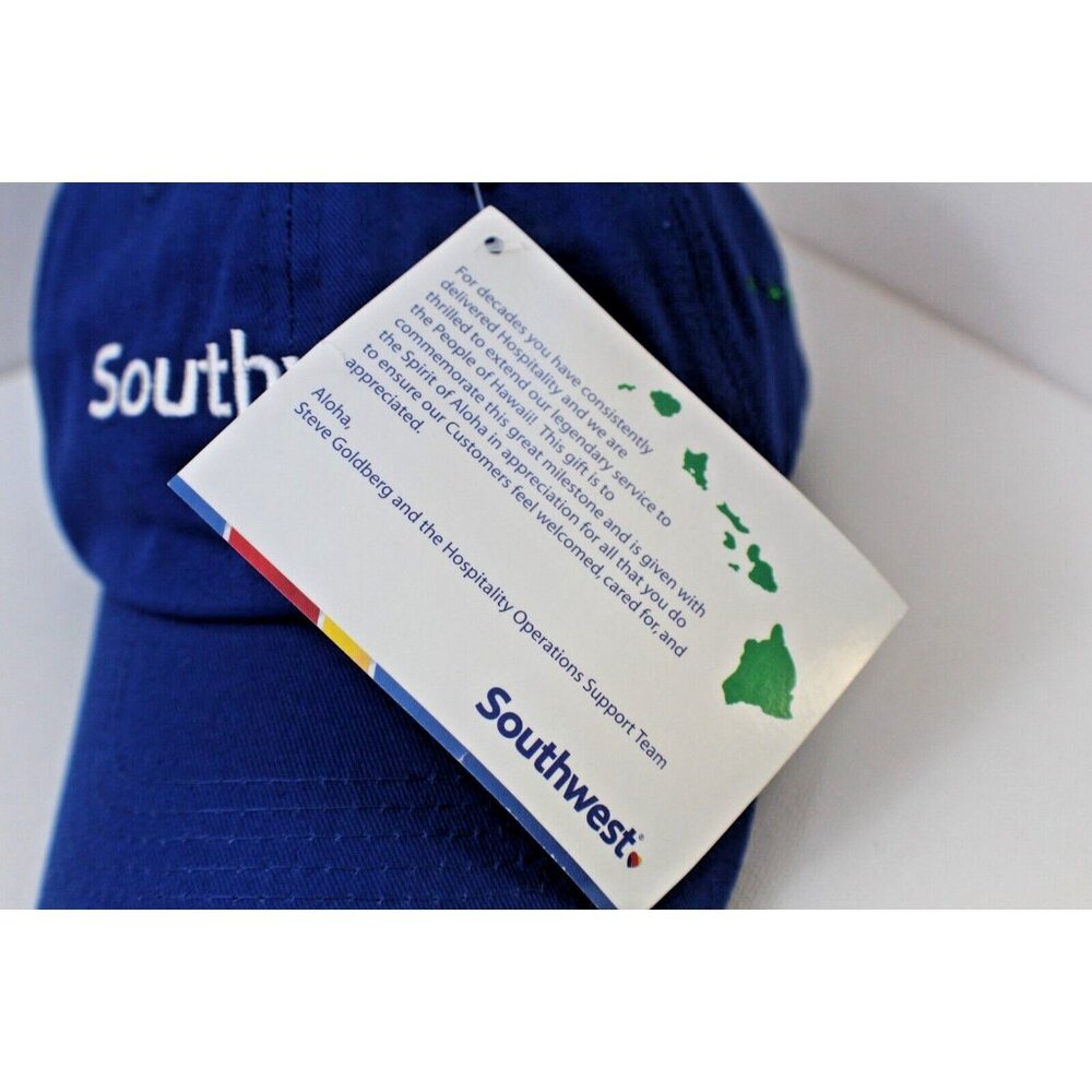 Southwest Airlines Aloha Hawaii Hawaiian Islands Embroidered Baseball Cap - Picture 2 of 7